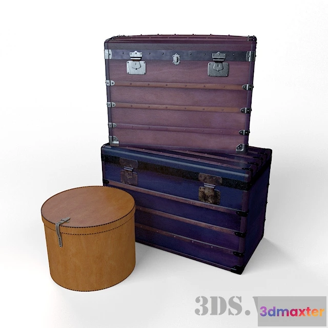 1602098 - decoration - Old suitcases 3D Max