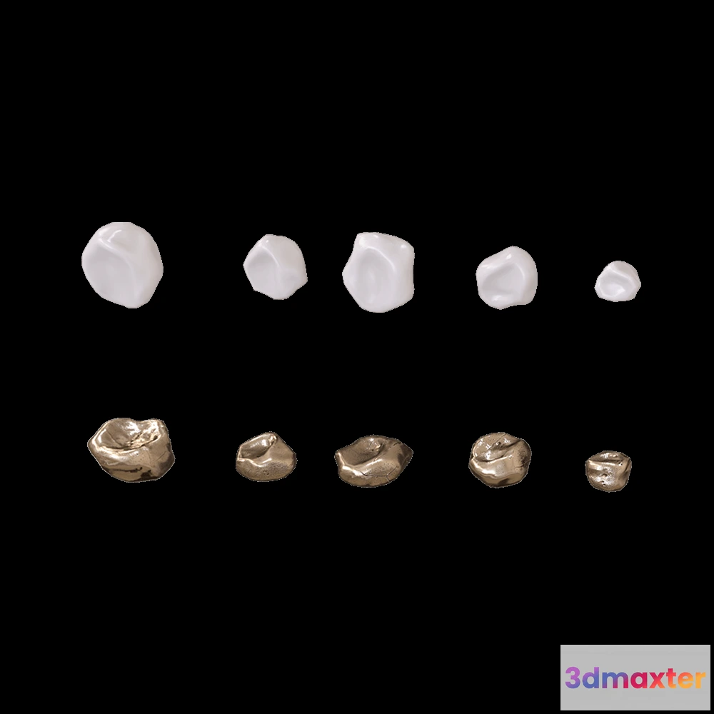 1602136 - Vetvi - Wall decor Pebble 3D Max