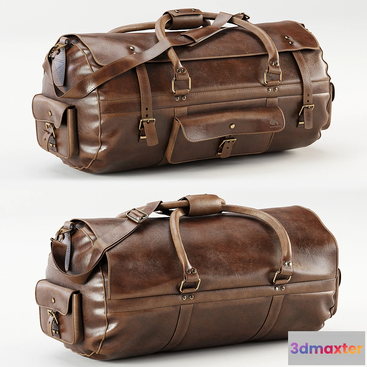 546523 - Roosevelt Buffalo Leather Travel Duffle Bag