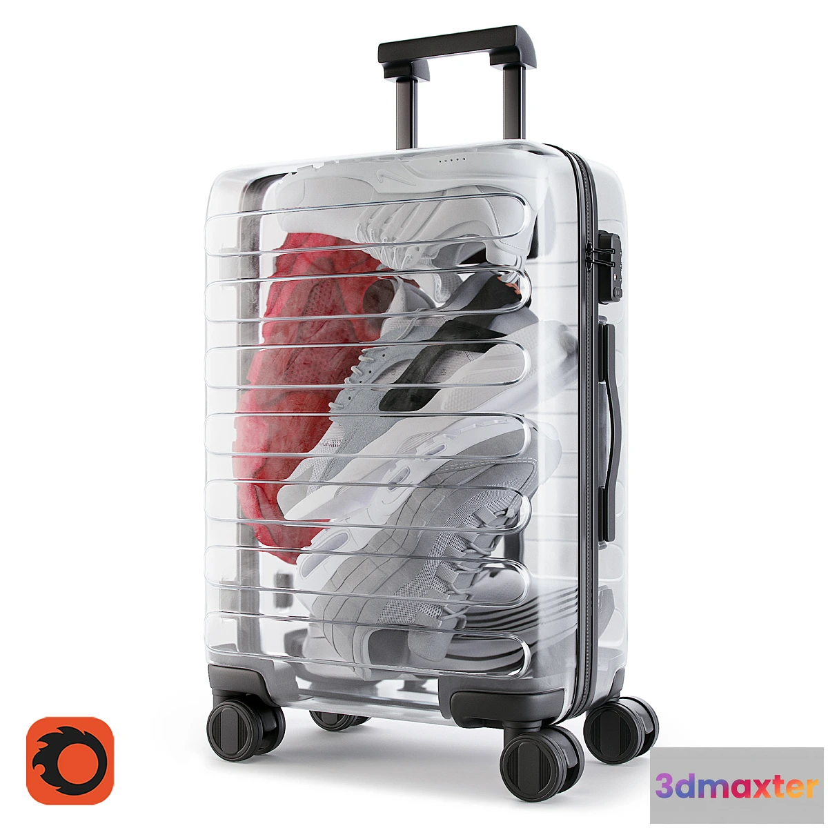 550045 - Xiaomi 90 Points Supreme Transparent Suitcase