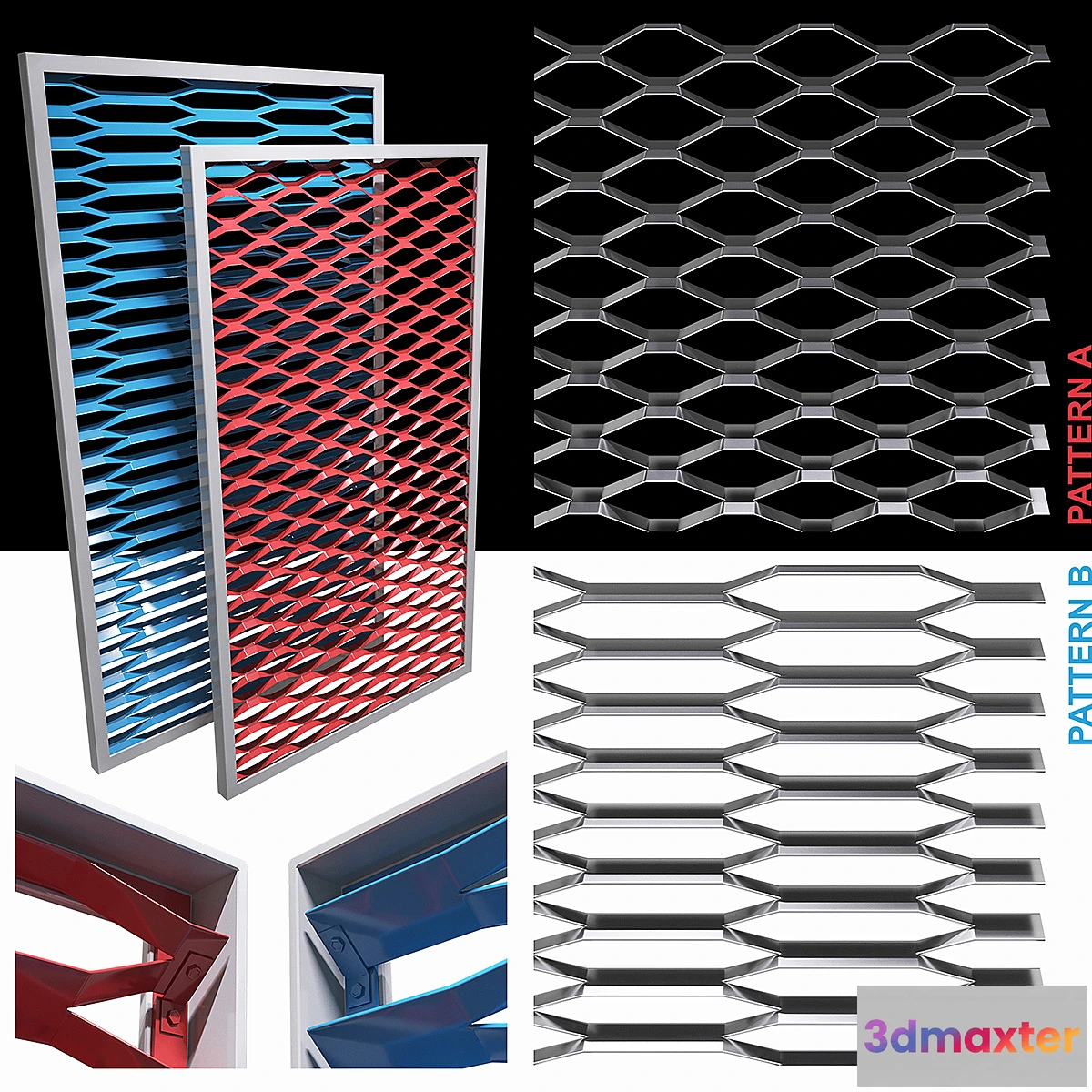 550227 - Expanded metal stainless (2 variety)