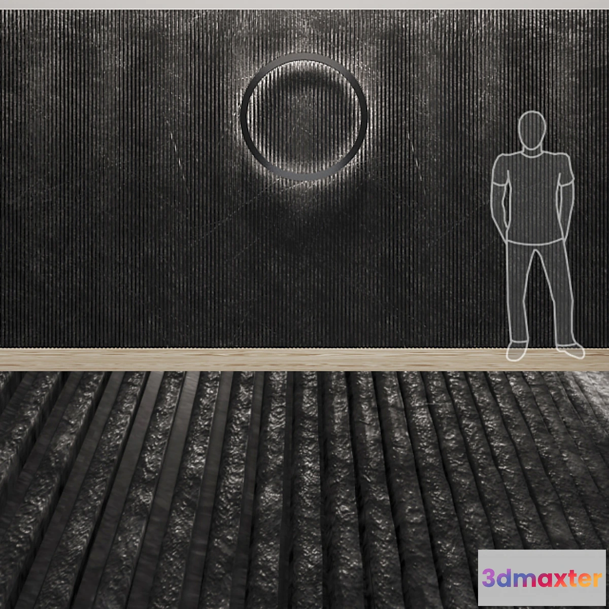 550533 - lath stone wall