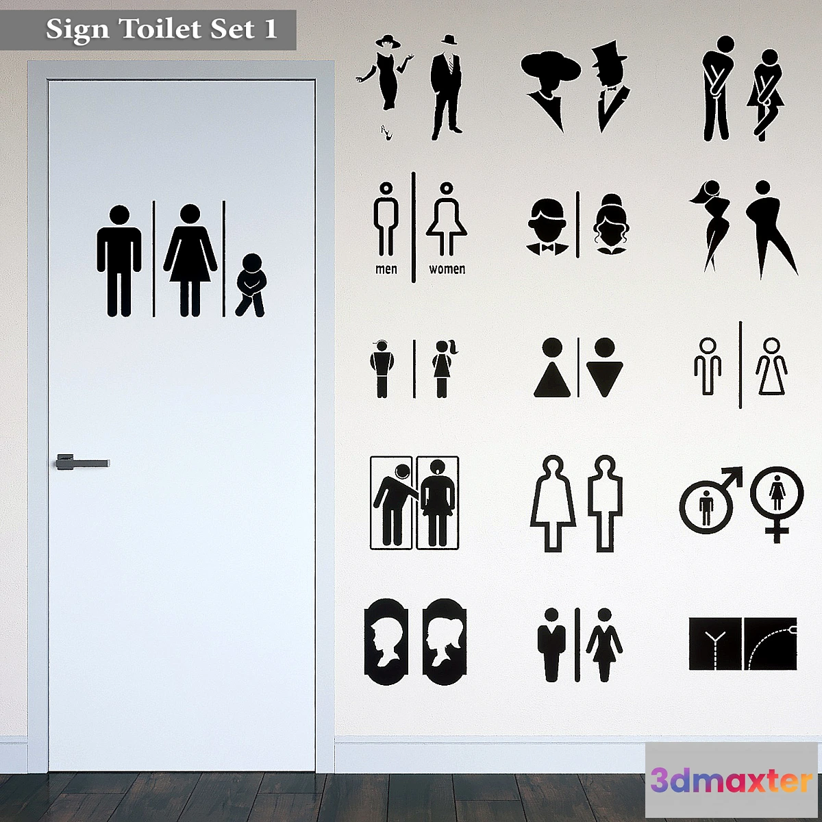 550661 - Sign Toilet Set 1
