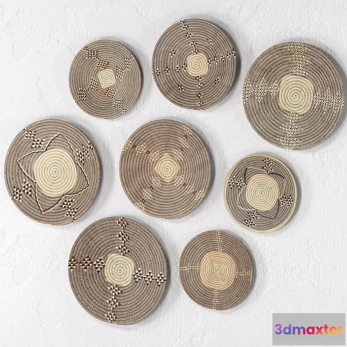 550797 - Wicker African wall baskets - No.2