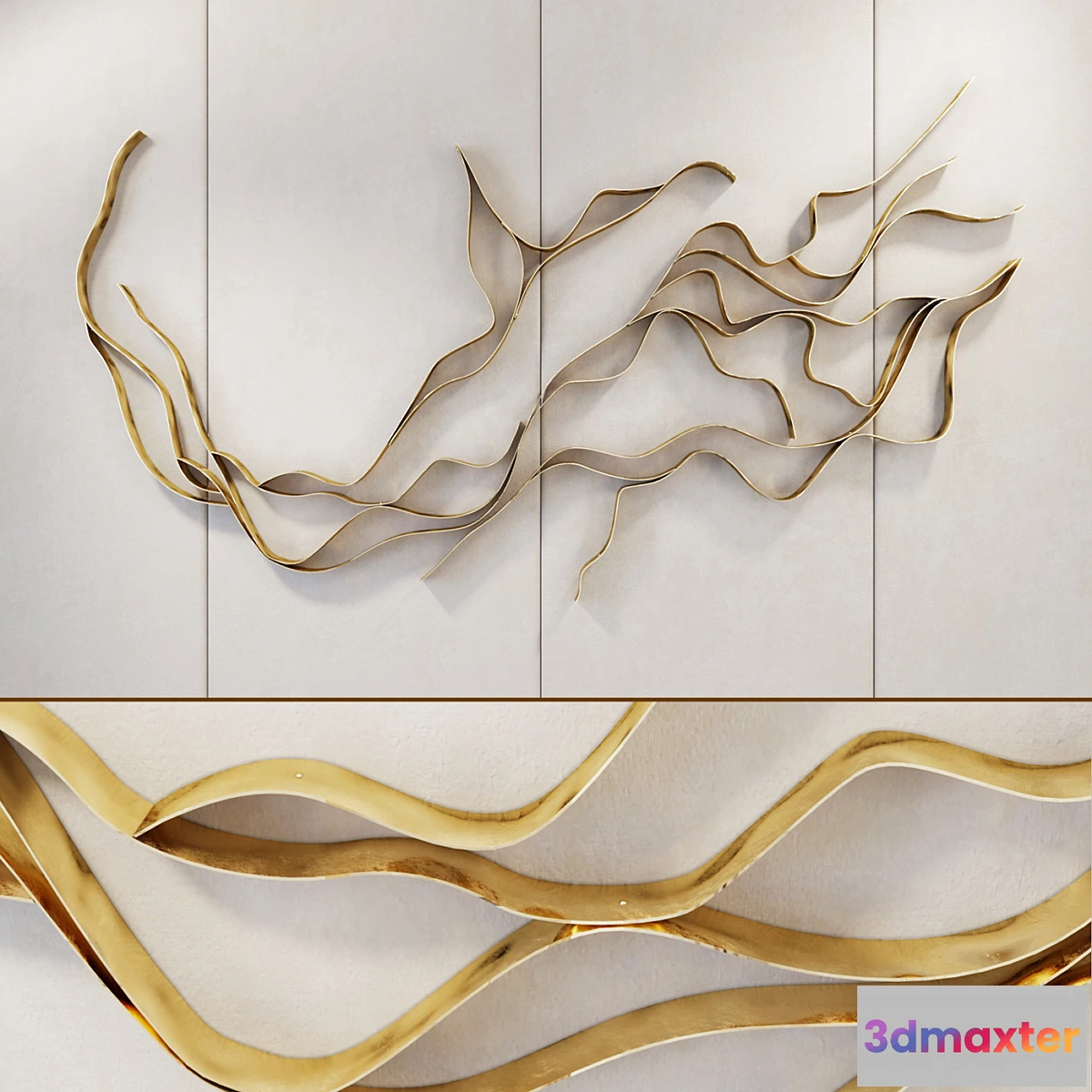 550913 - Waves _ Metal wall panel