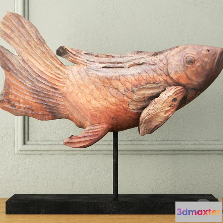 579310 - Swimming Koi Statue