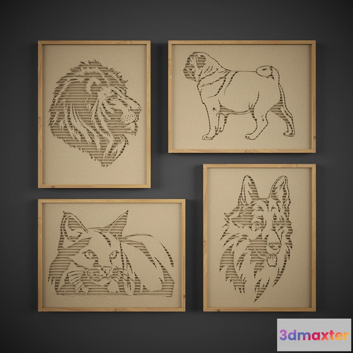 580926 - The picture in the frame 4 pieces