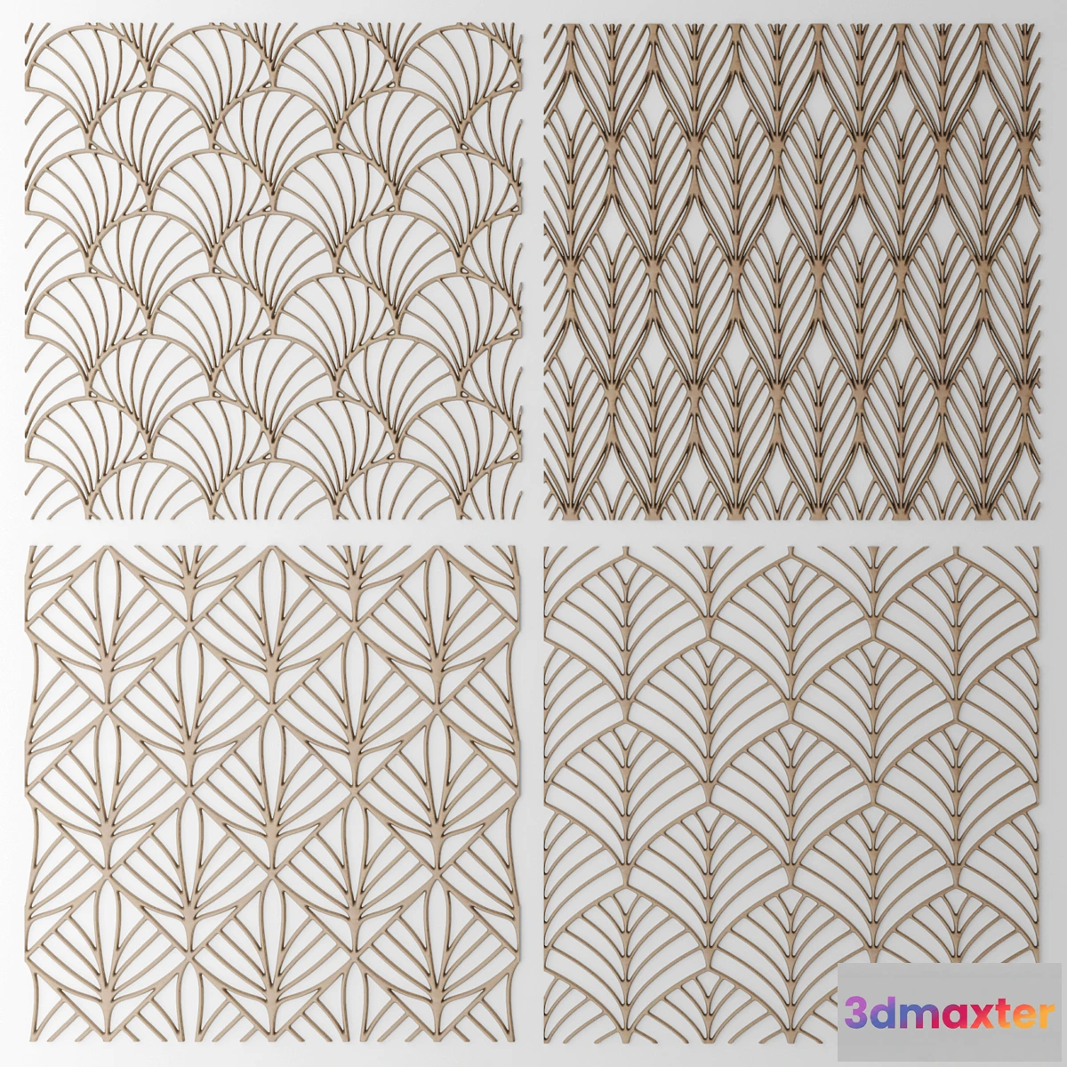 583128 - Set. The grille panel. Lattice panel pattern art abstraction decorative interior wall decor