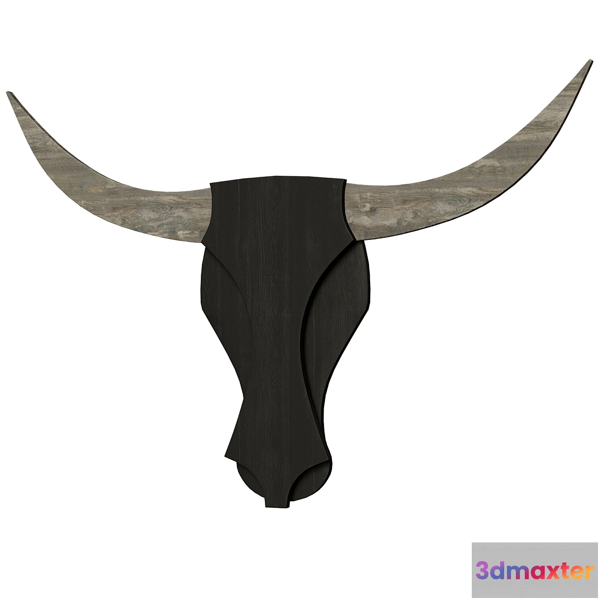 593072 - Wooden bull head (wall decor)