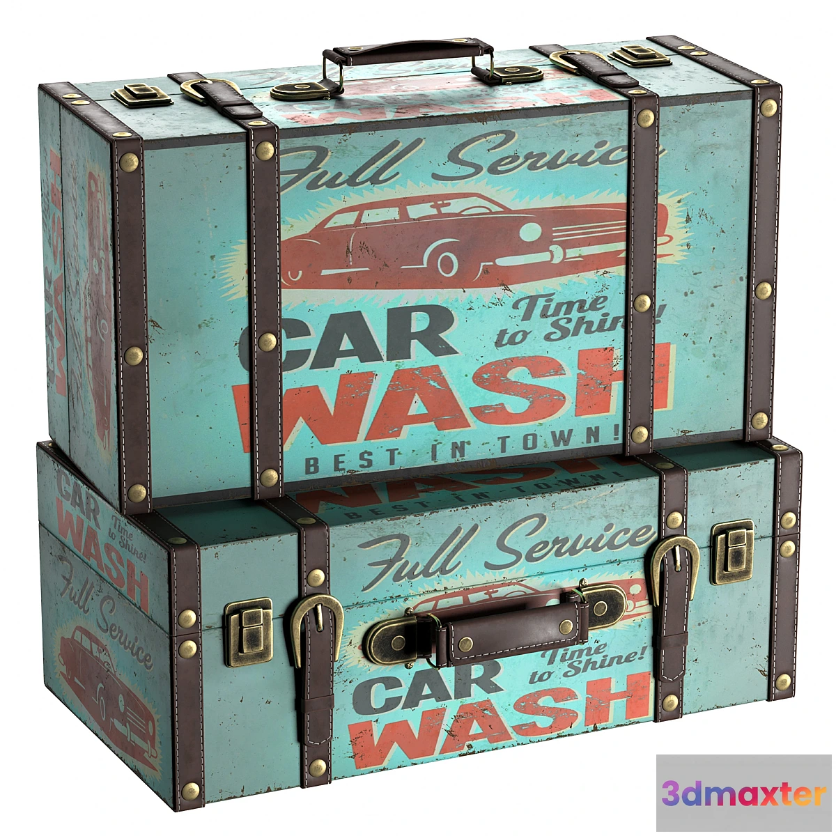 593600 - Vintage retro suitcase