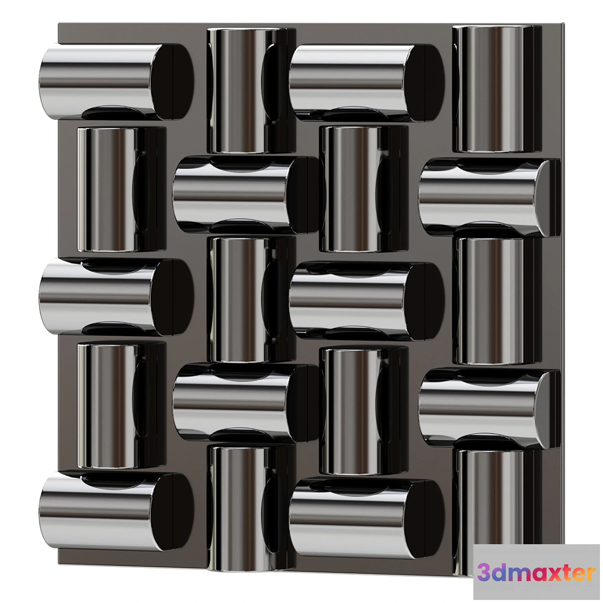 595071 - Arete Wall Tile - Stainless Steel Wall Decor Wall Decor