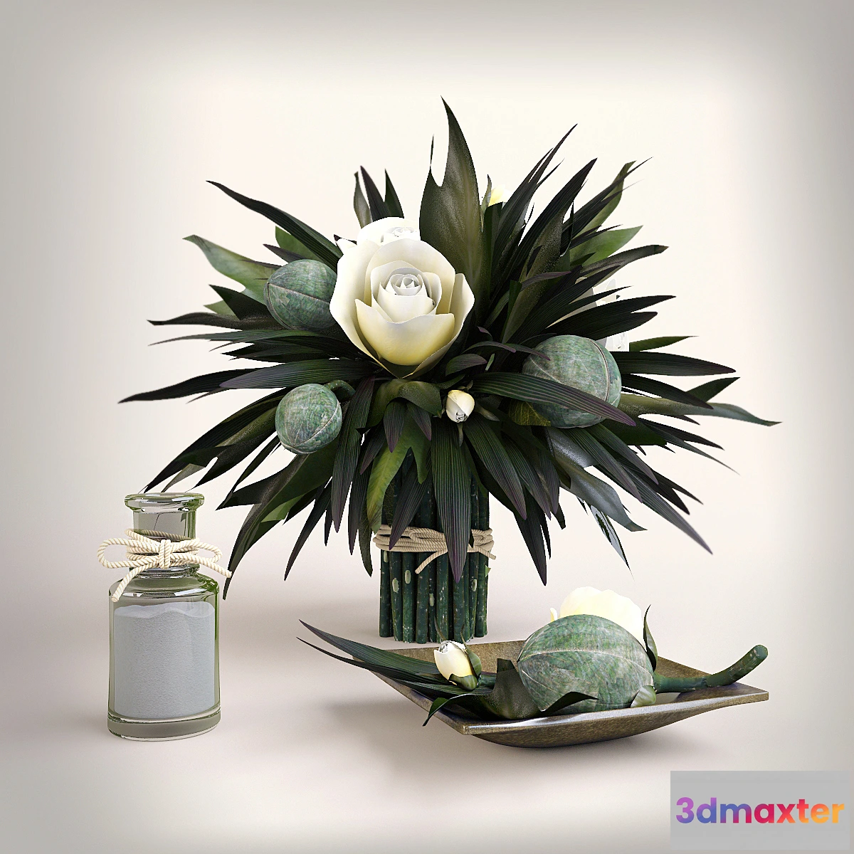 631787 - Decorative set with a bouquet