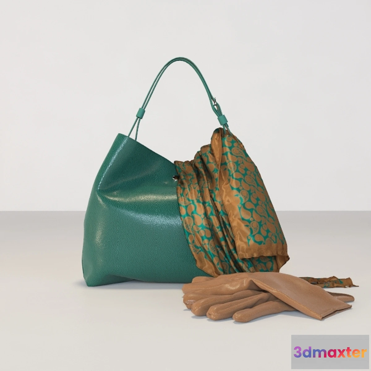 633303 - Bag with a scarf and gloves.