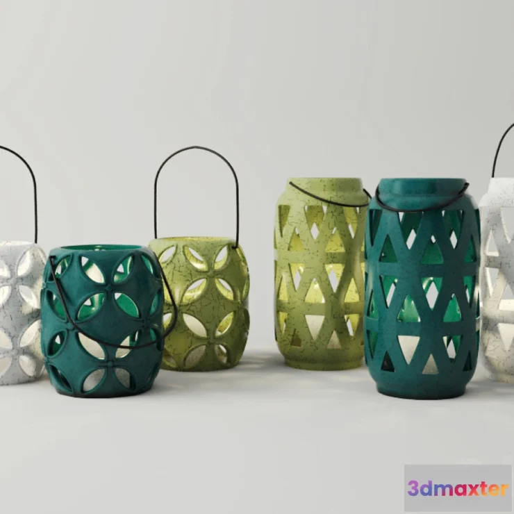 633529 - Lantern Candleholder Set