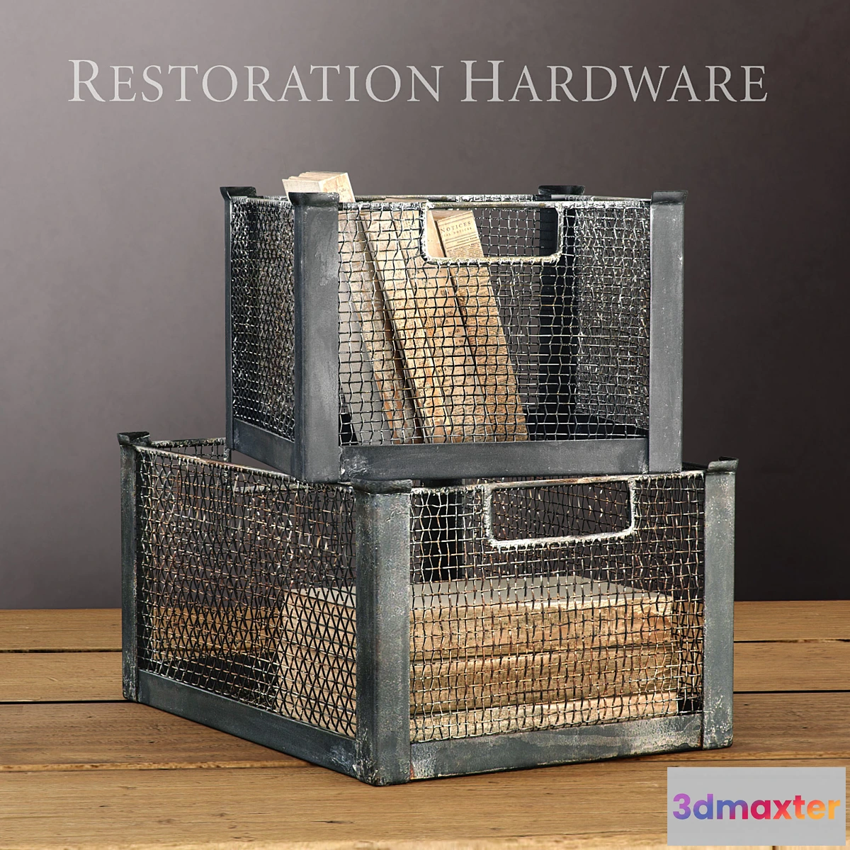 641915 - RH _ MESH METAL BIN