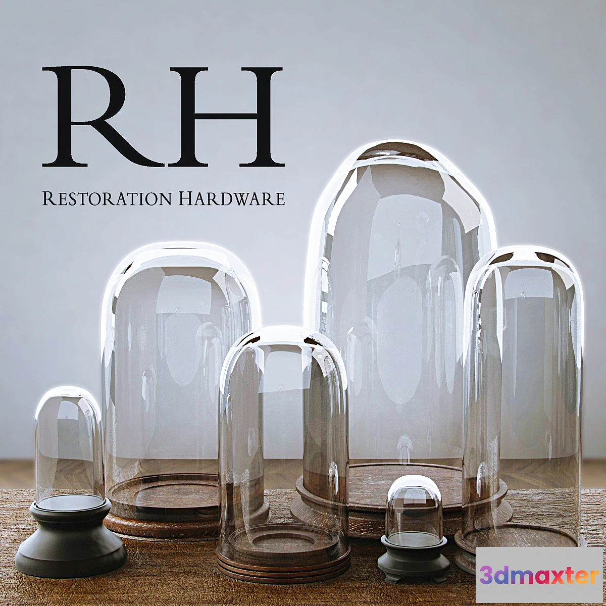 643101 - RH PETITE GLASS CLOCHE COLLECTION