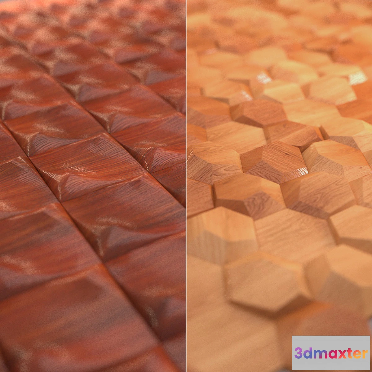 643337 - Relief wooden wall tiles