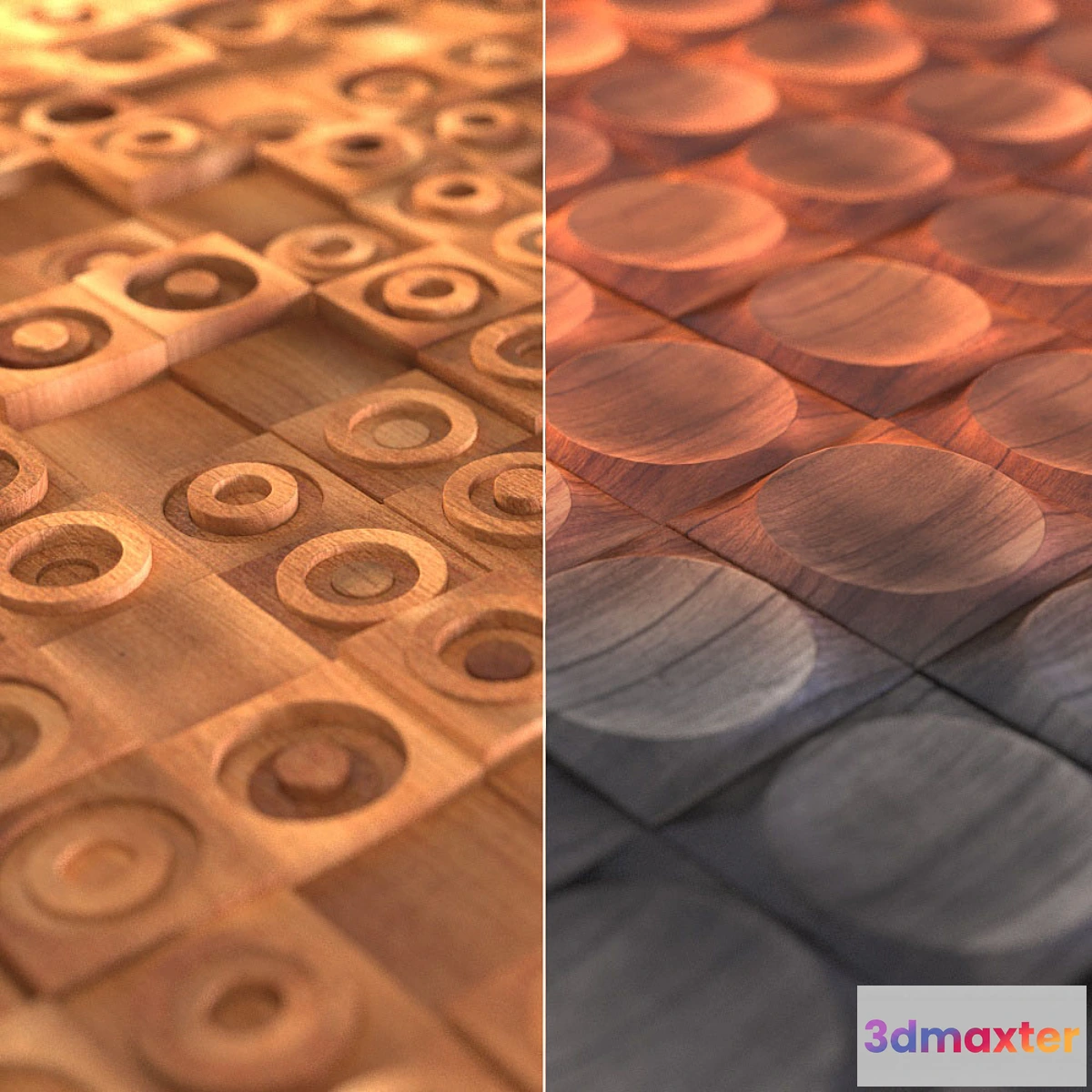 643343 - Relief wooden wall panels vol.2