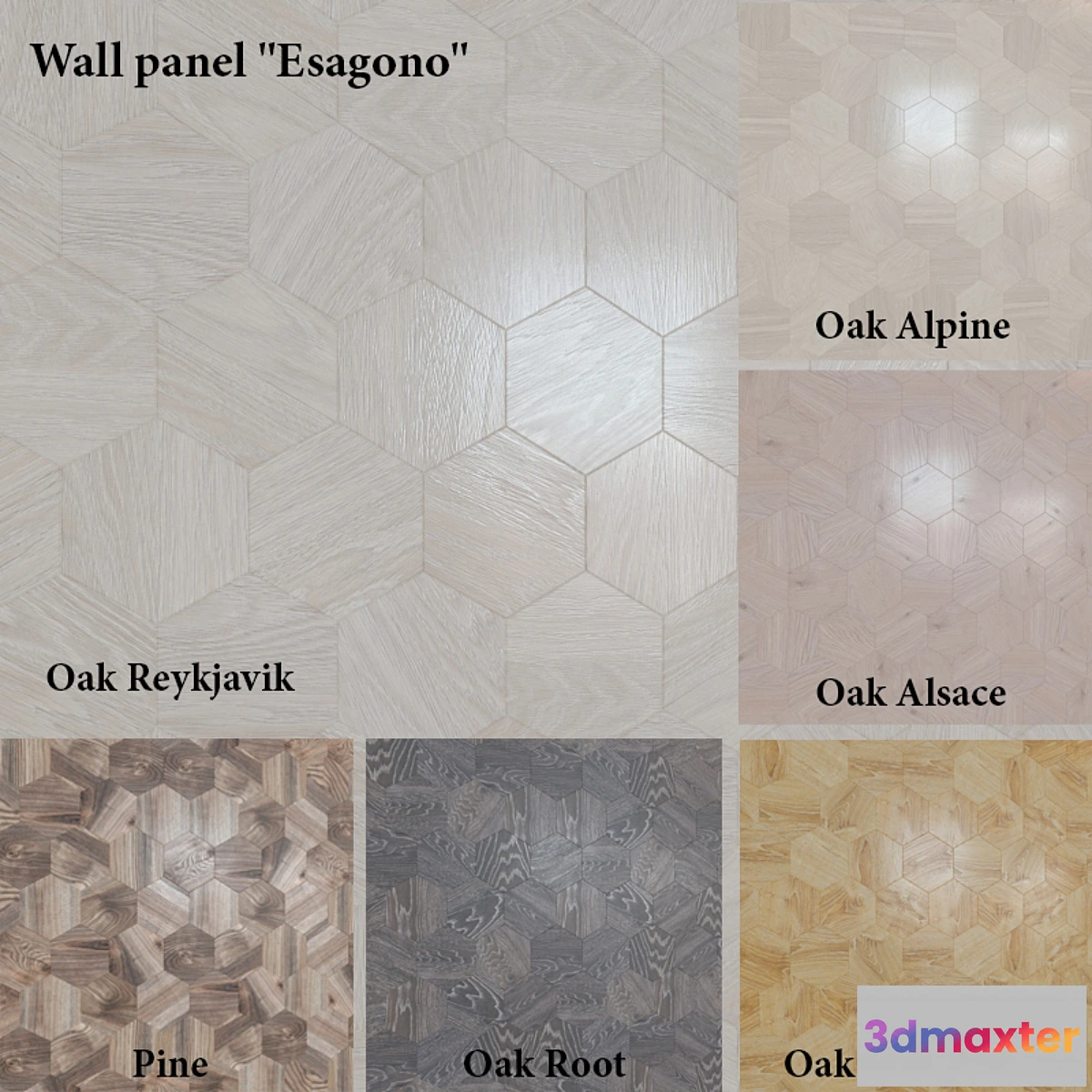 646991 - Wall panel “Esagono” (6 colors)