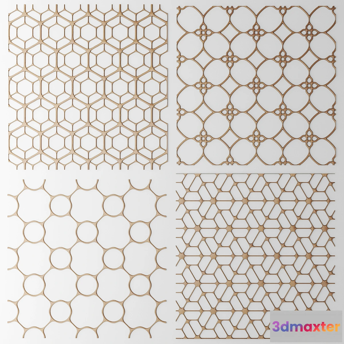 647031 - Set. The grille panel. Lattice panel pattern art abstraction decorative interior wall decor - No.2