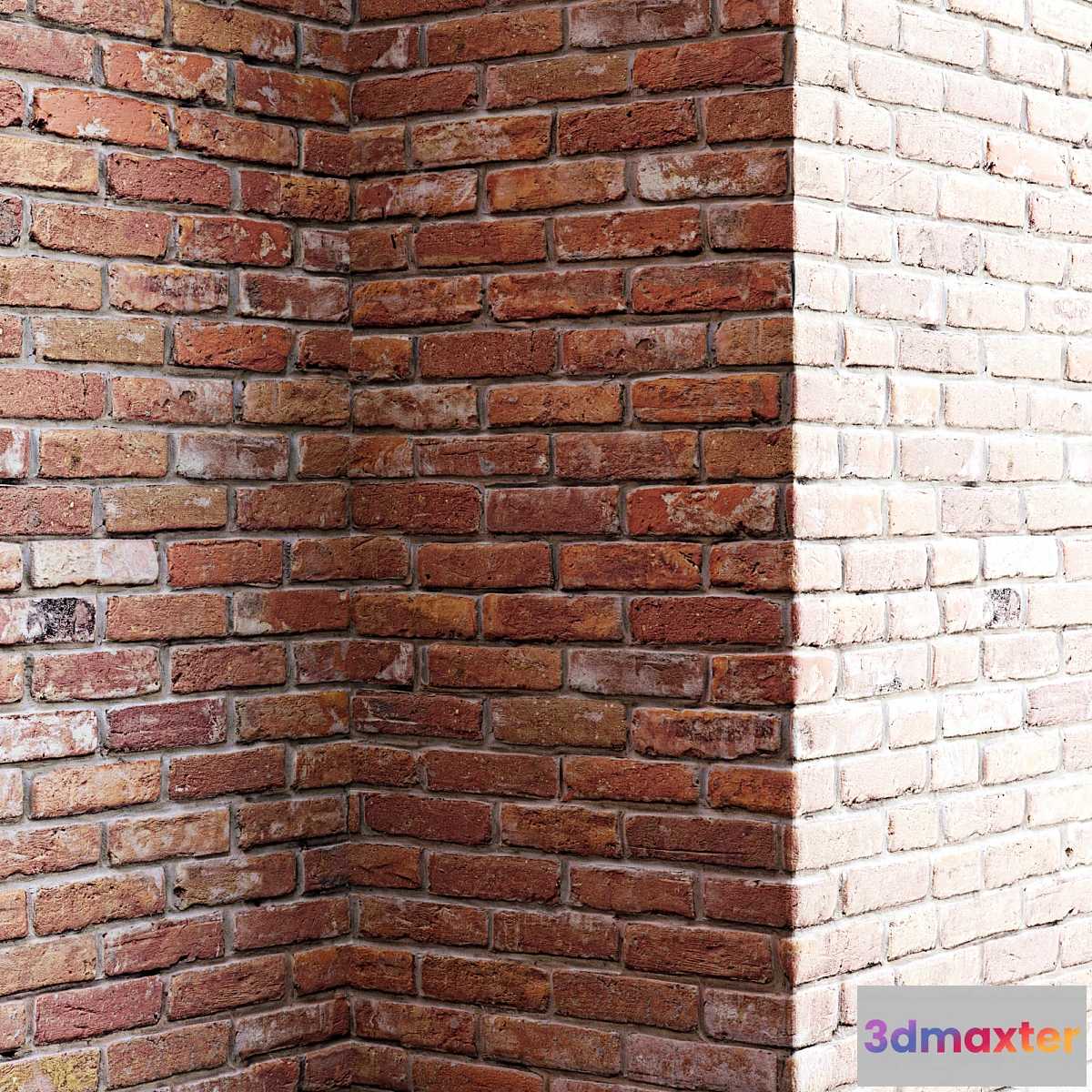 651365 - Old red brick wall