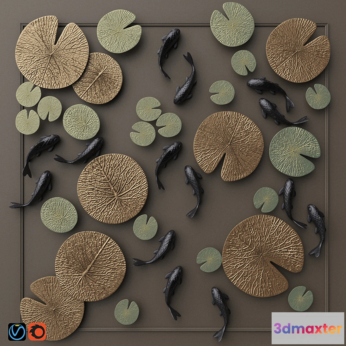 657071 - NAGA wall decor set 1