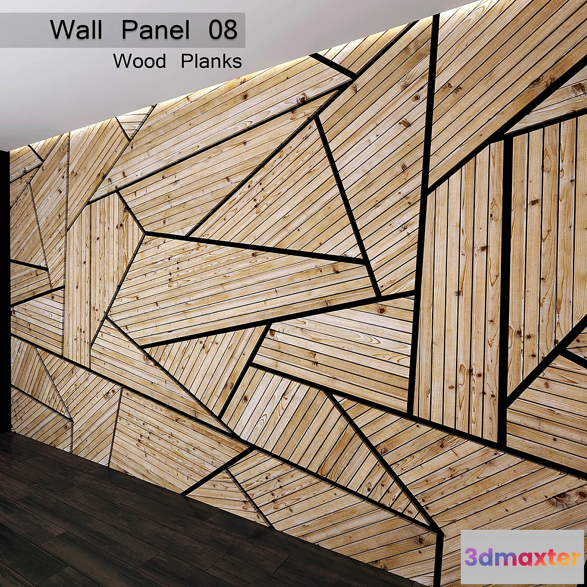 664029 - Wall Panel 08. Wood Planks