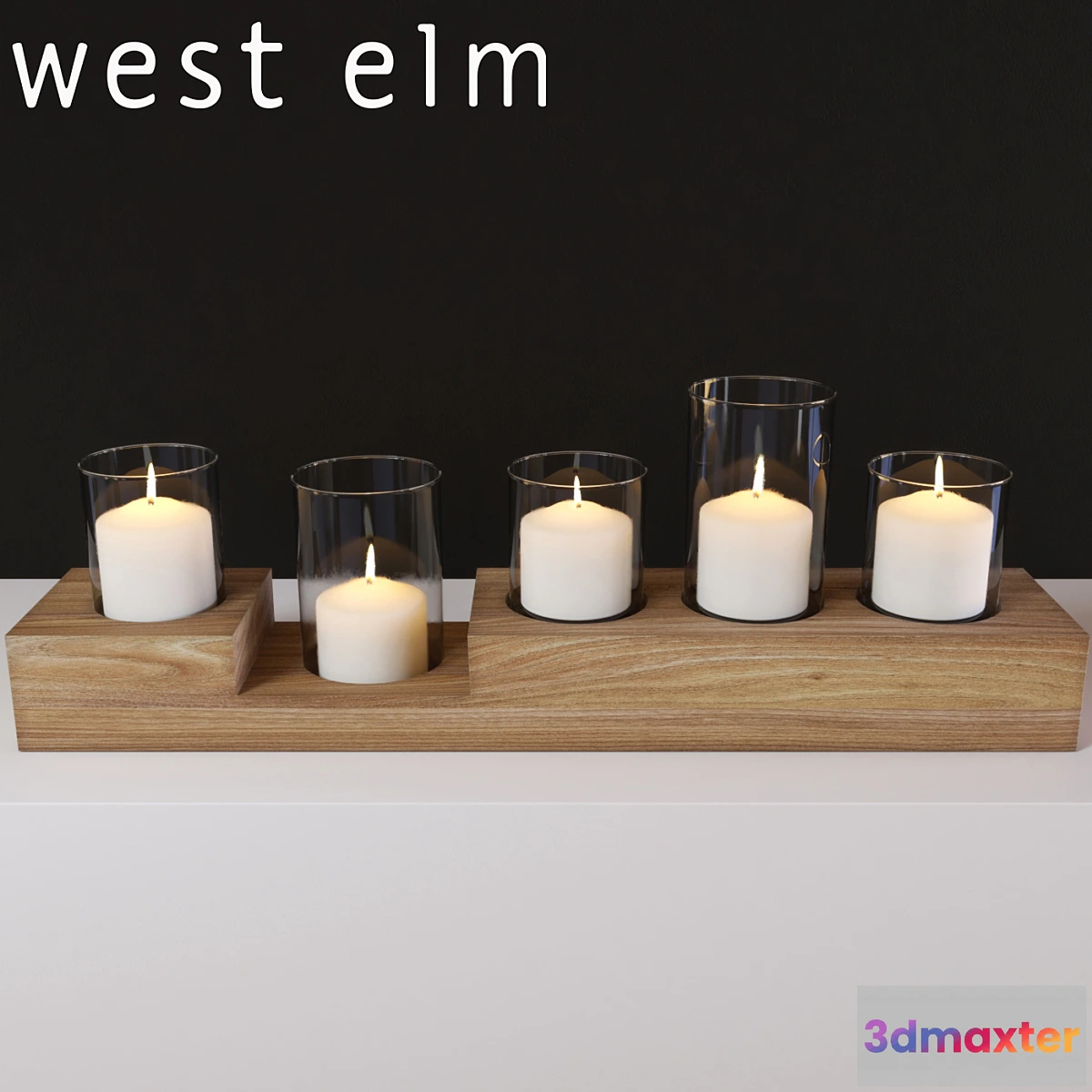 664679 - Light Wood Centerpiece by West Elm