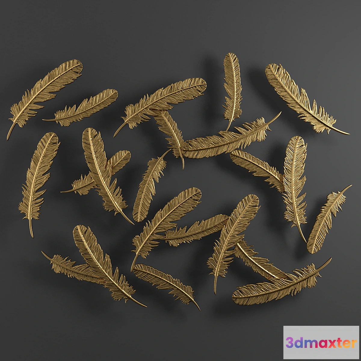 664775 - Decor feathers panel