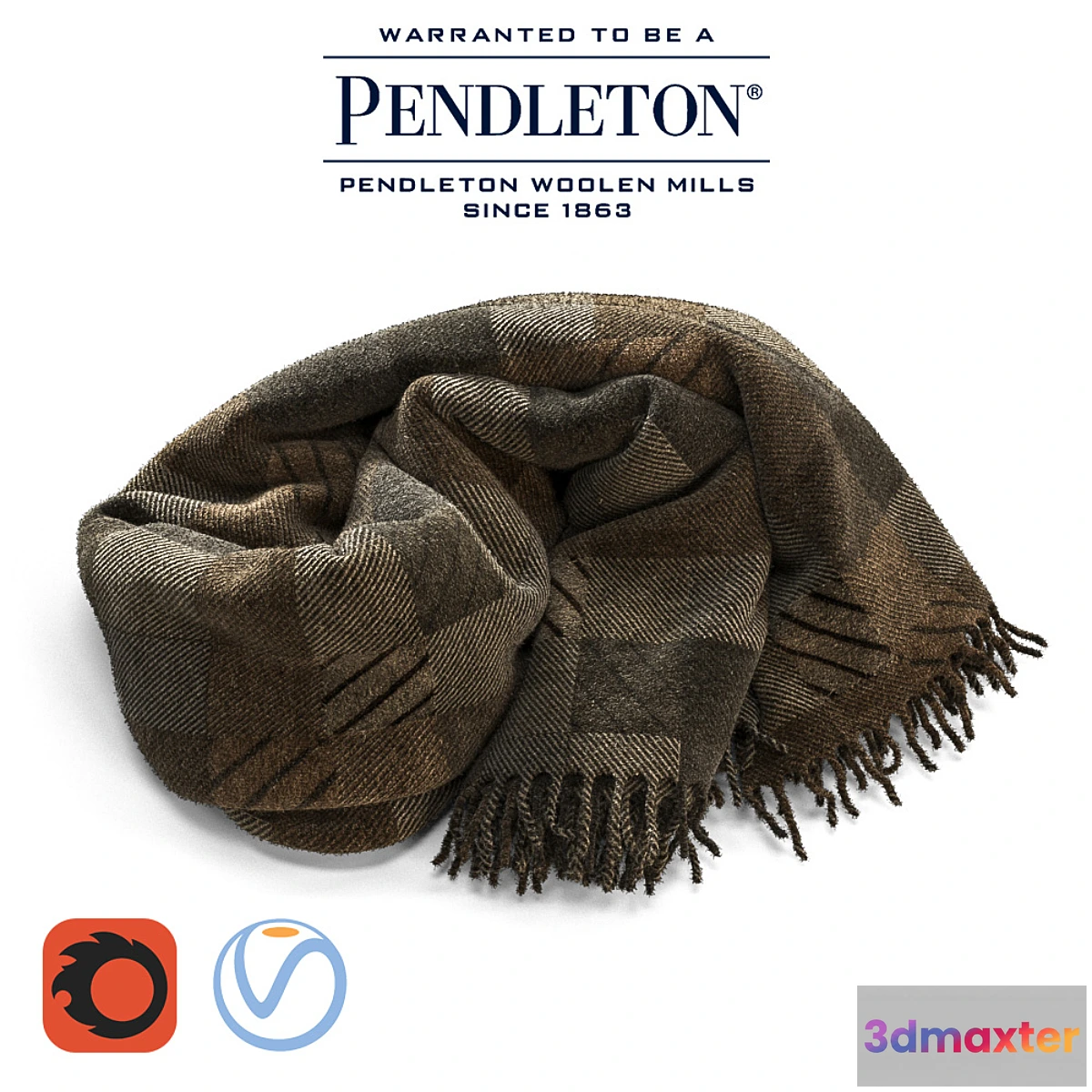 668443 - PENDLETON woolen blanket _ for Corona Renderer and Vray