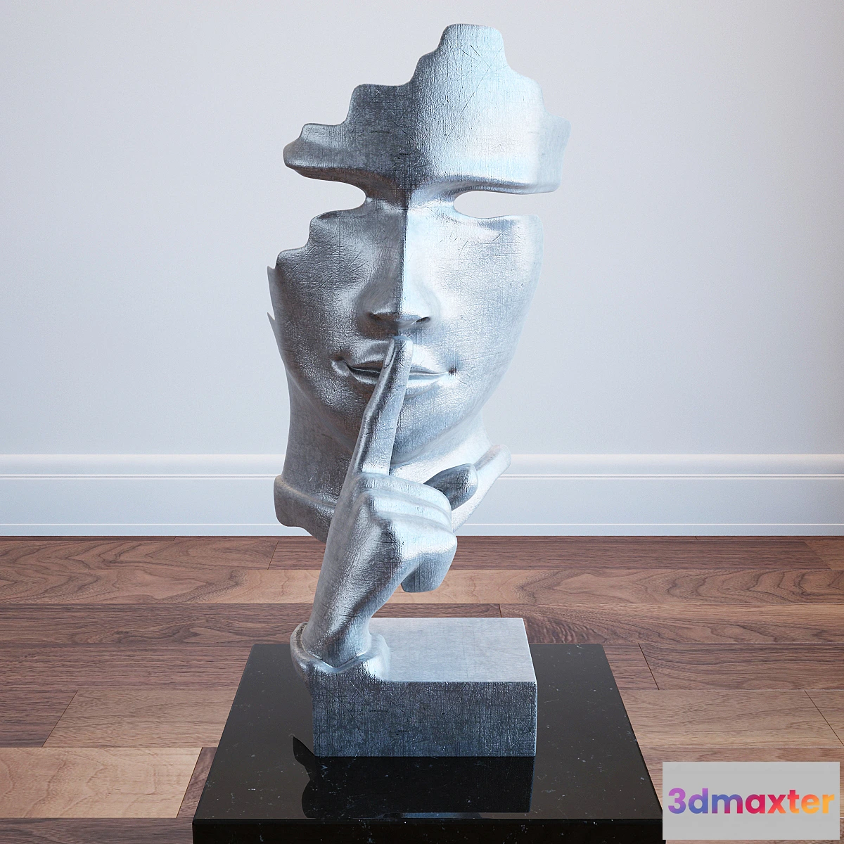 673735 - MODREST WHISPER MODERN SILVER SCULPTURE - No.2