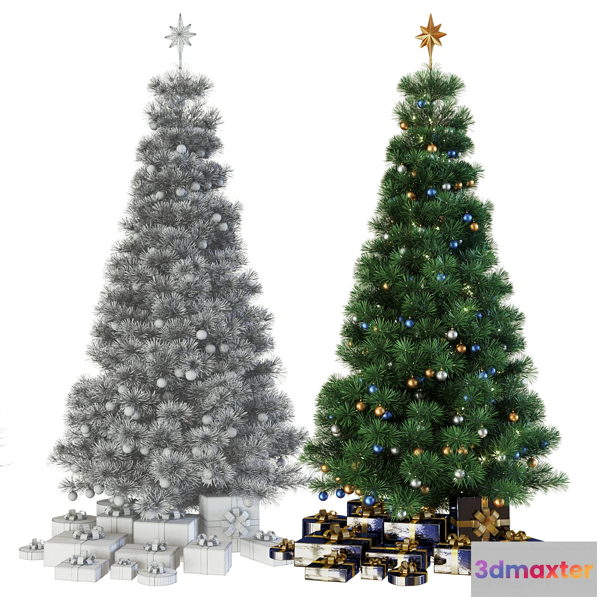 673955 - Christmas tree with gifts