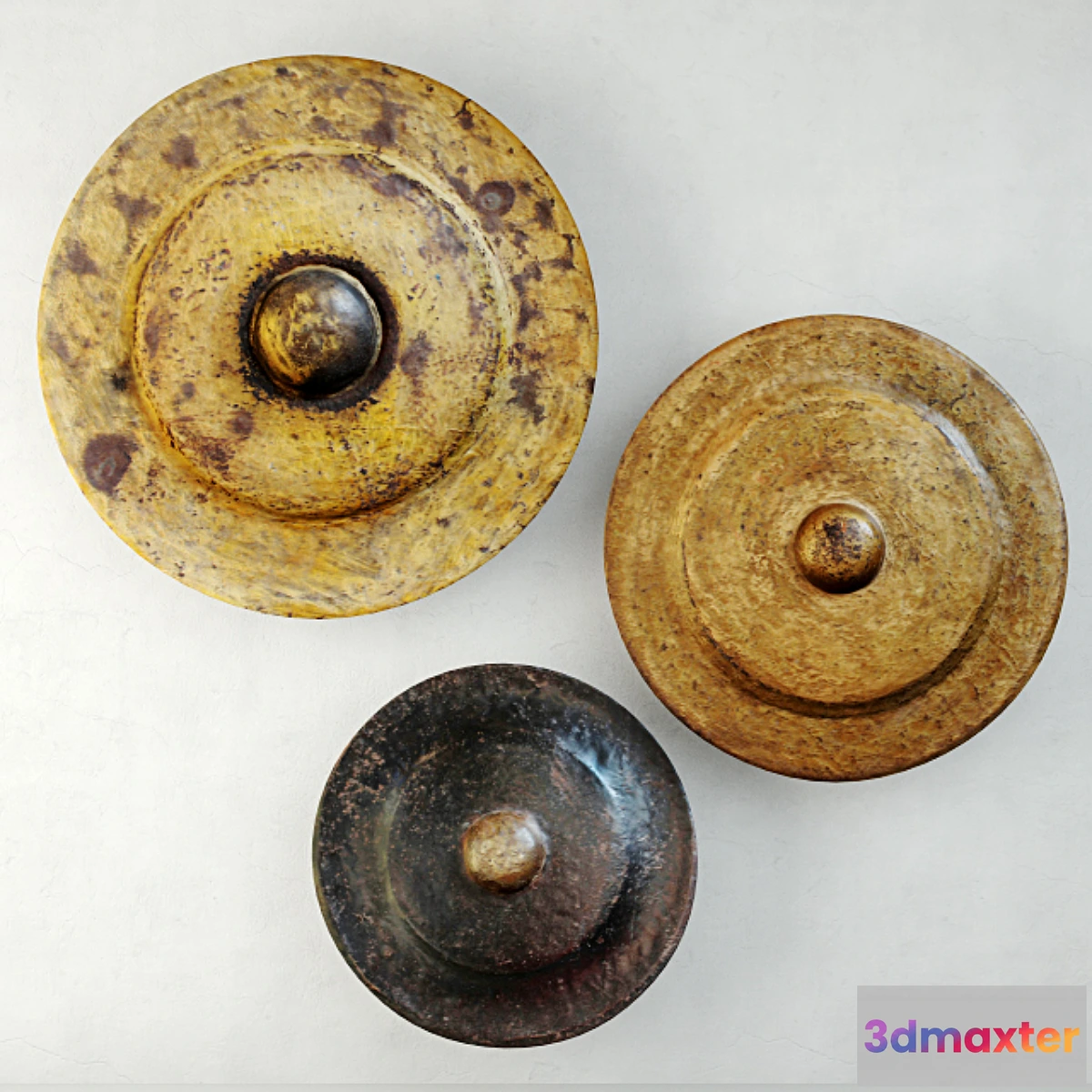 681400 - 19th C. Bronze Gongs