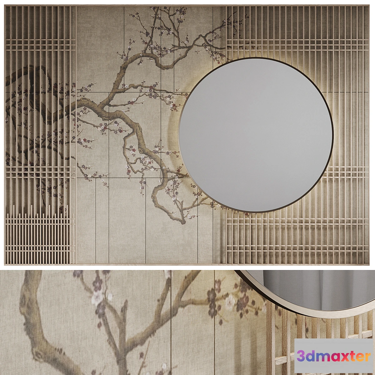 681420 - Japandi wall panel