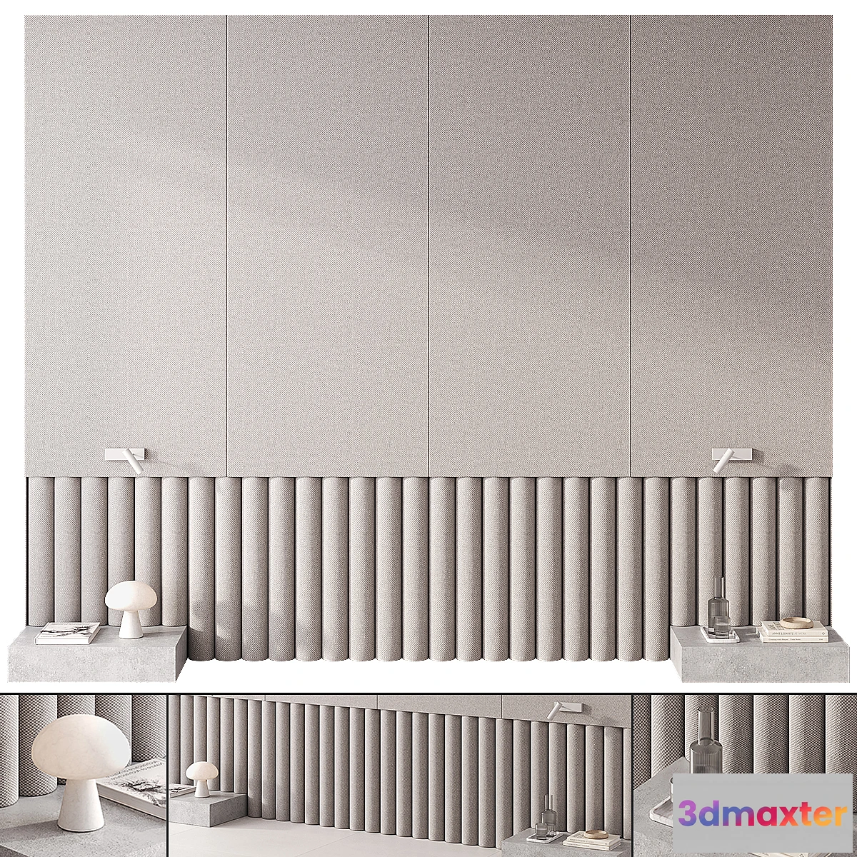 681424 - Bedroom headboard with Obello Table Lamp