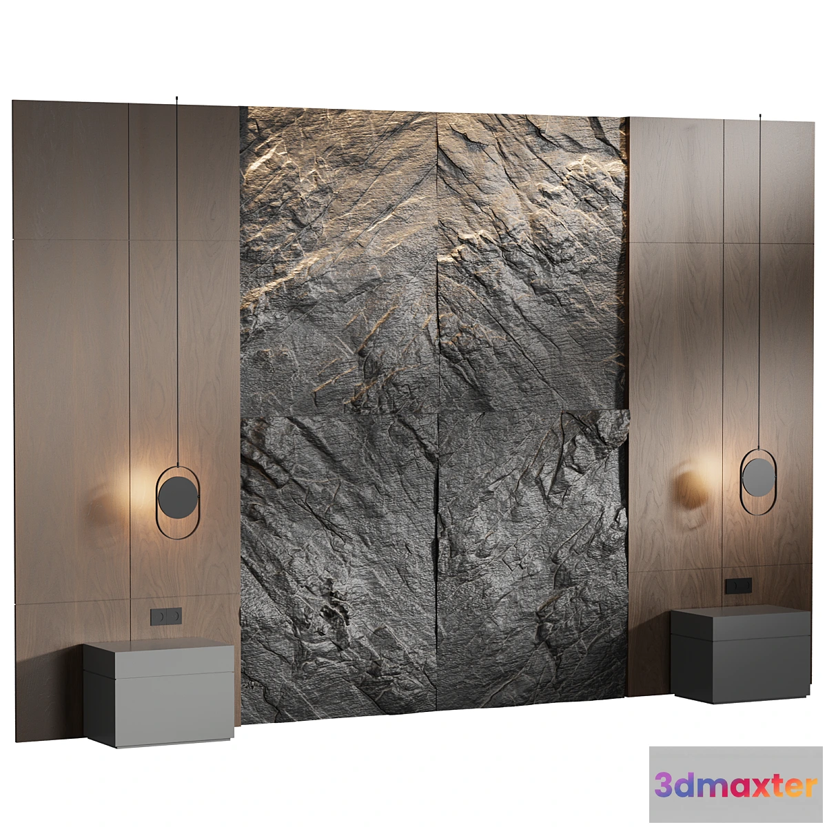 681456 - Rock Headboard 04  Headboard