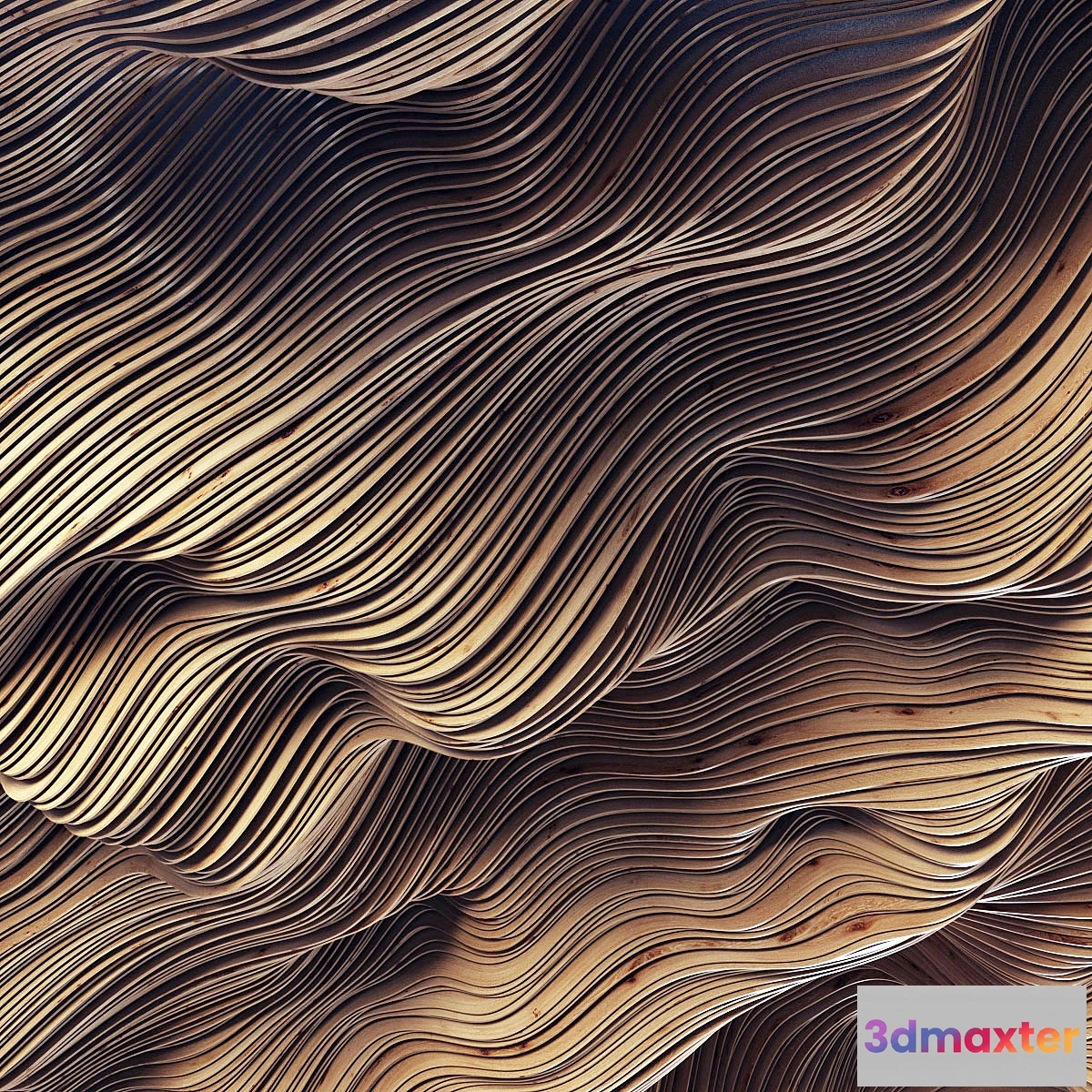 703552 - Parametric big ceiling wood n1 _ Parametric big ceiling №1