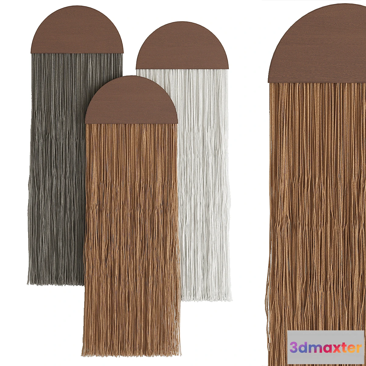 703654 - Boho-style macrame panels from VitaBohemeArtStudio