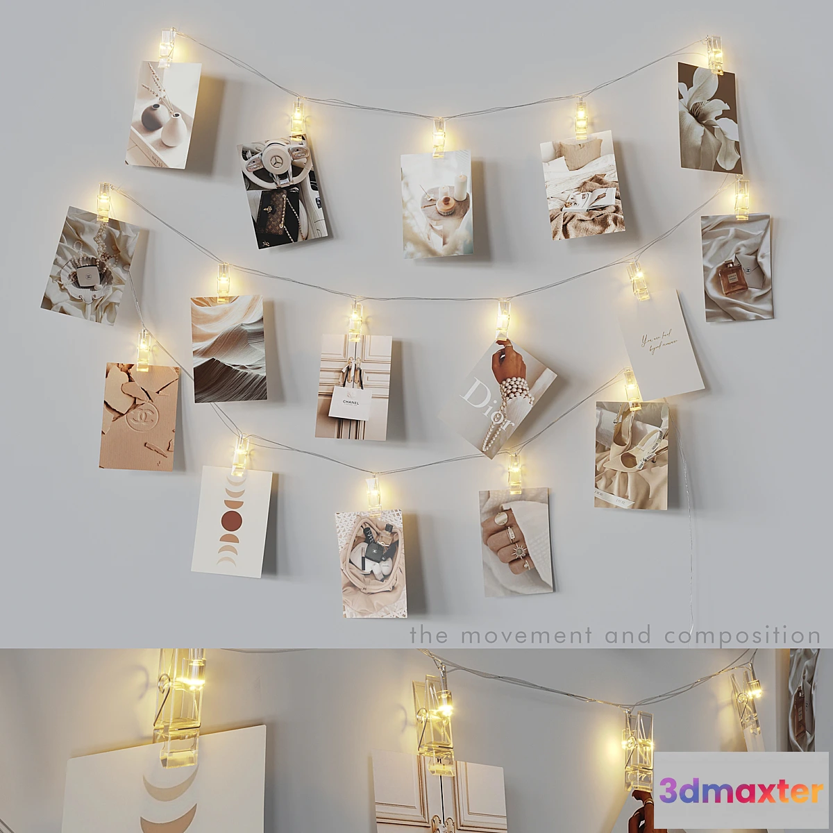 703930 - Editable photo garland beige - No.2