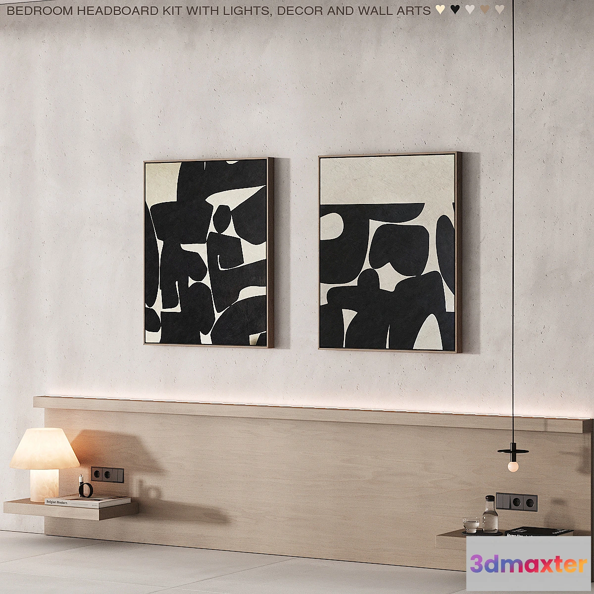 704042 - 225 wall composition 08 bedroom headboard kit 03