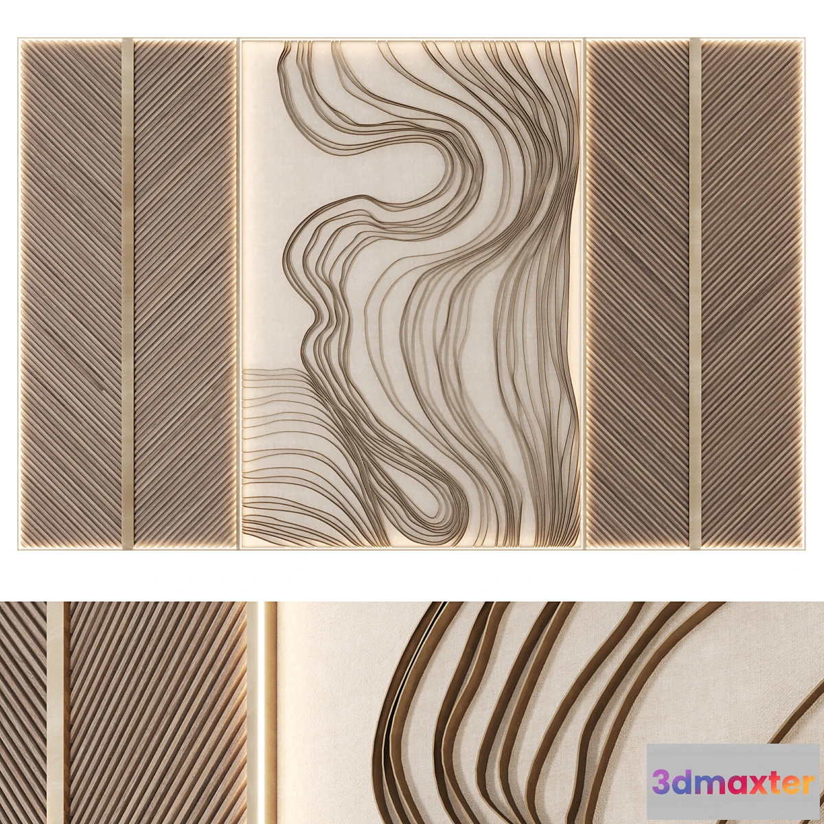 704076 - Wall Decor Waves 2