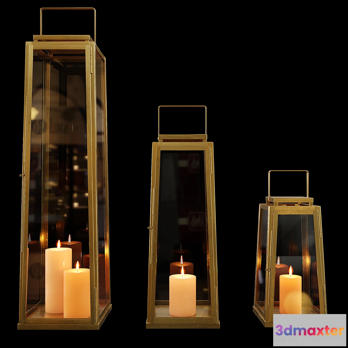 717452 - Zara Home - The golden decorative lantern for a candle - No.2