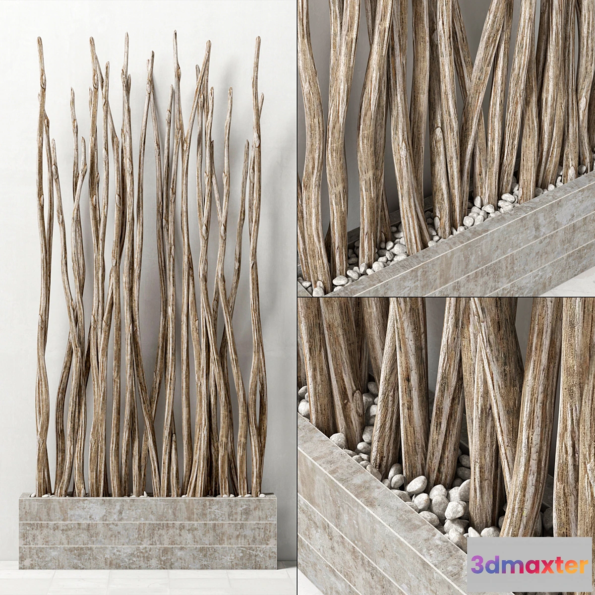 717688 - Branch sang decor pebble _ Pebble branches - No.3