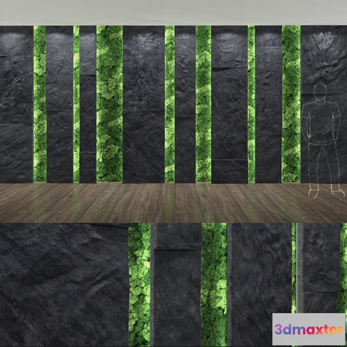 717866 - stone & moss wall - No.3