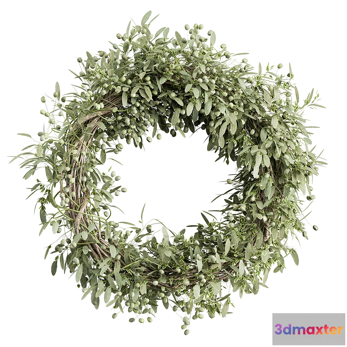 747199 - Wreath Set 16 - Olive - No.2