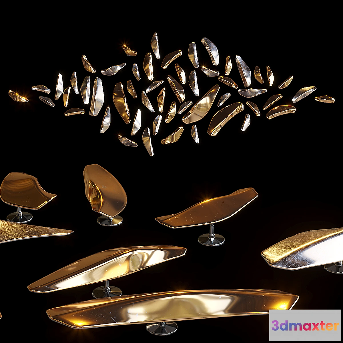 767207 - Droplight wall decor - Vargov Design