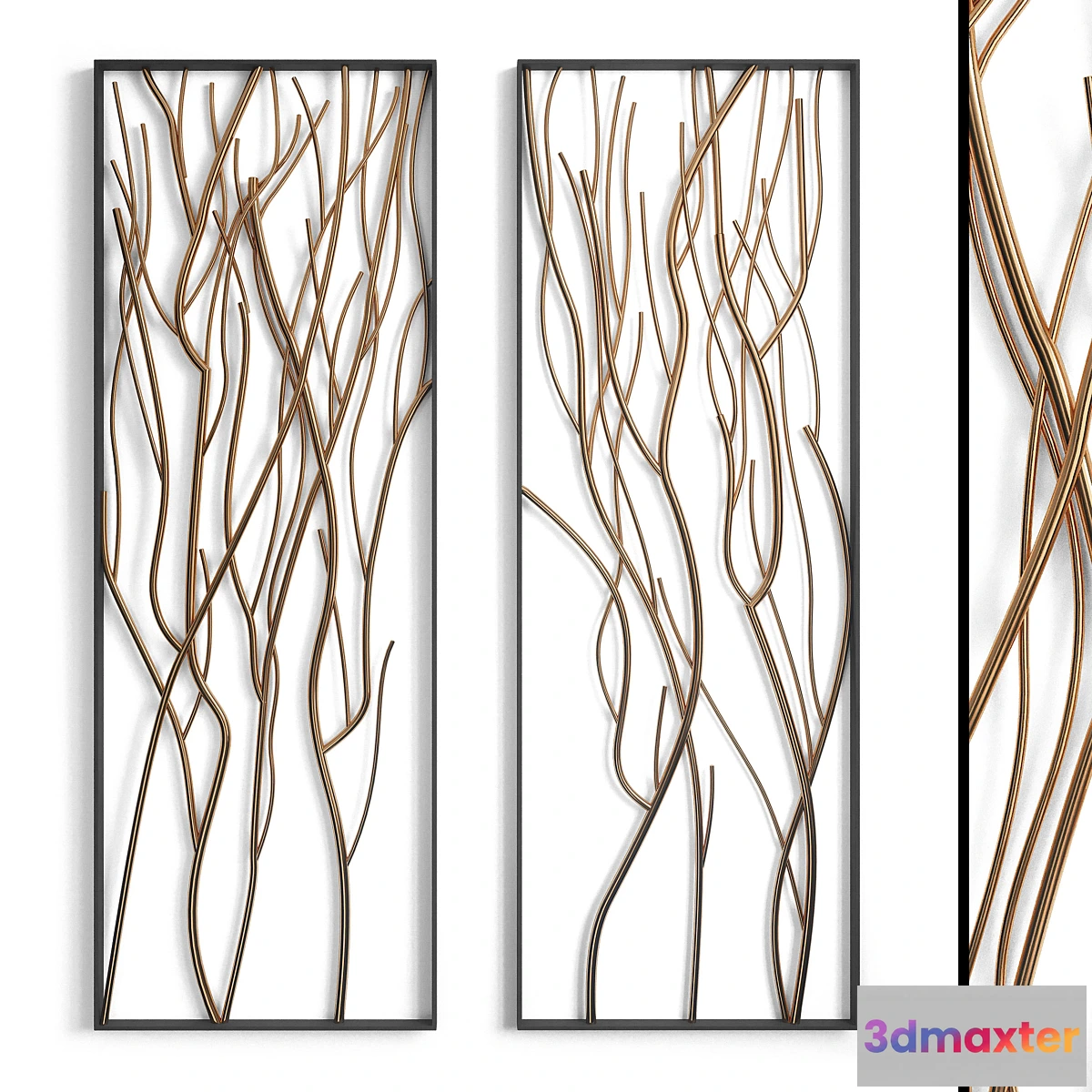 767703 - Metal branch wall set