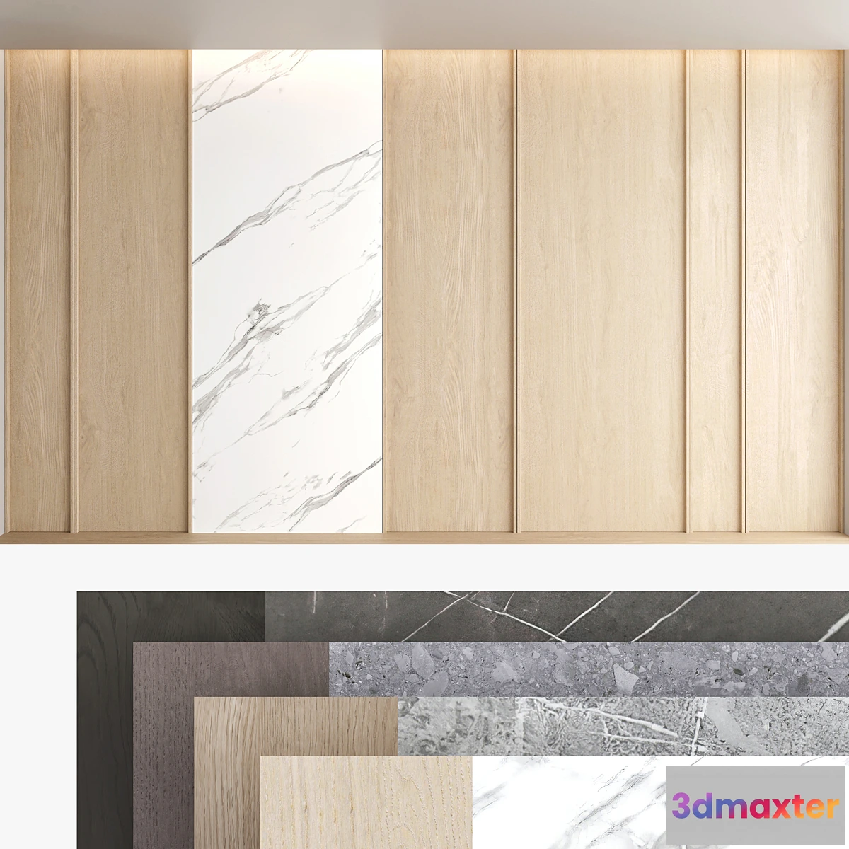 784040 - Decorative wall panel set 63