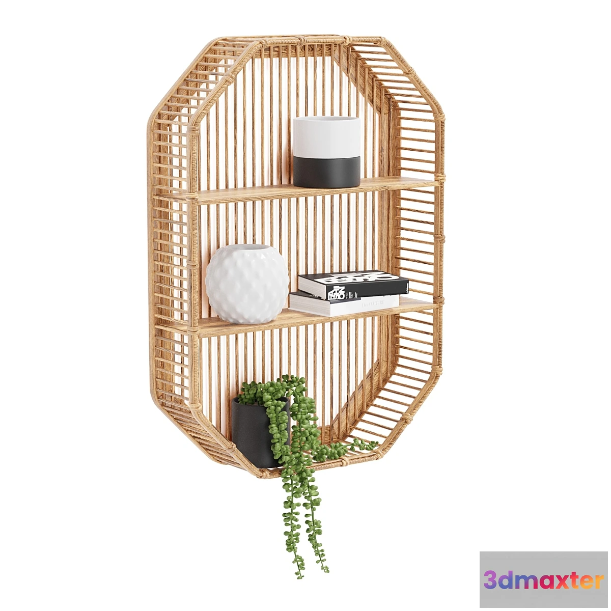 784144 - Bamboo Shelf Unit - No.2