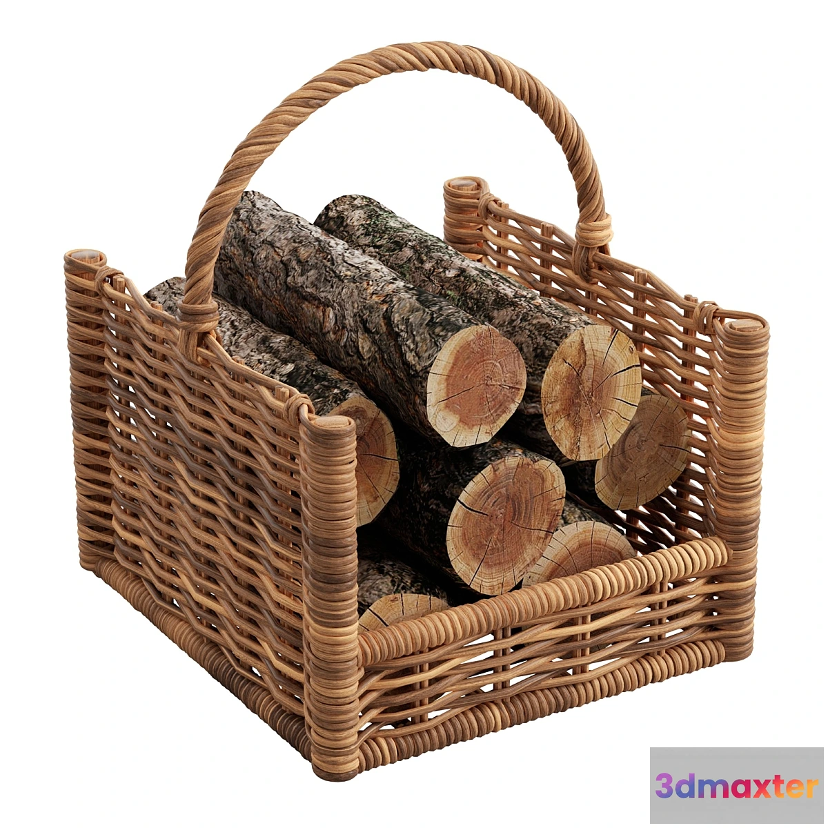 784226 - Round Rattan Log Basket - No.2